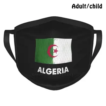 Algeriet Flaget Design | Algeriske Design Anti Støv Genanvendelige Diy Ansigtsmaske Algeriet Land Flag Algeriske